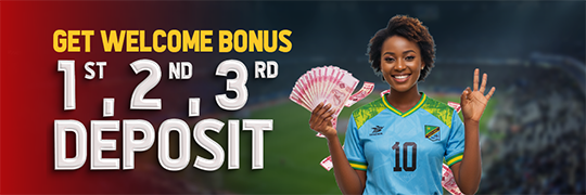 1st, 2nd & 3rd DEPOSIT WELCOME BONUS