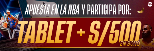 Semana NBA: Tablet y S/500