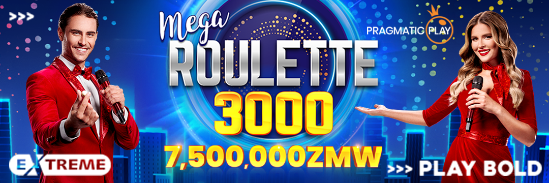 Up to 3000x on Mega Roulette 3000