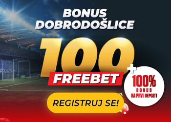 Dobrodoslica 100 freebet-ova