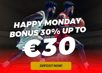 Every Monday up to €30 bonus!